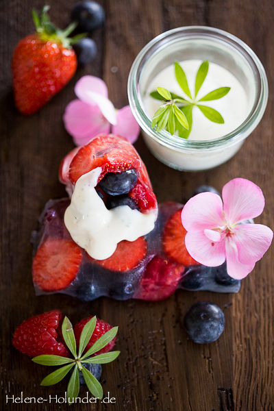 Sommerrollen, Früchte, vegan, Helene Holunder